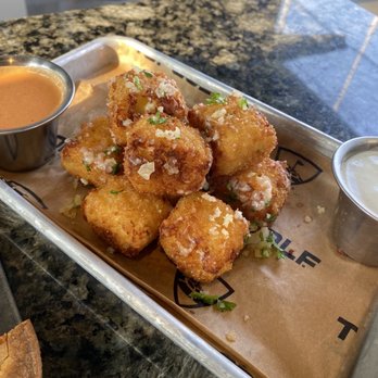 Topgolf - Mac & cheese balls - Golf Near Me - Schaumburg, Illinois Topgolf - Mac & cheese balls - Golf Near Me - Schaumburg, Illinois
