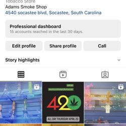 Adam’s smoke shop
