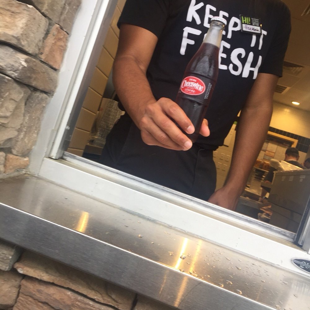 PDQ - This excited my heart!!! My CHEERWINE came in a bottle and not a cup over ice! - Fast Food Near Me - Concord, North Carolina PDQ - This excited my heart!!! My CHEERWINE came in a bottle and not a cup over ice! - Fast Food Near Me - Concord, North Carolina