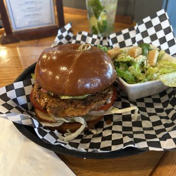 Federal Jack's Brew Pub - Veggie Burger.  Home Made. - American Near Me - Kennebunk, Maine