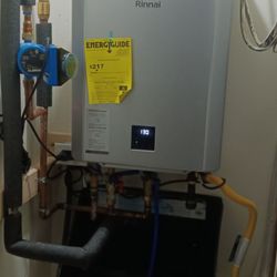 Cook's Plumbing - Replaced 50gal water heater with a new rinnai tankless