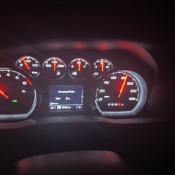 Diamond Chevrolet - Here's a picture of my truck with the oil light on on the way back from Vegas after I thought the oil change I paid for was done.