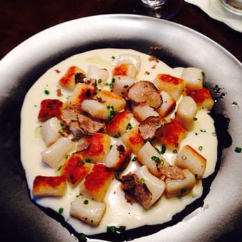 Via Vite - Homemade crispy Gnocchi with four cheese fondue and Italian truffle shavings - Italian Near Me - Cincinnati, Ohio Via Vite - Homemade crispy Gnocchi with four cheese fondue and Italian truffle shavings - Italian Near Me - Cincinnati, Ohio