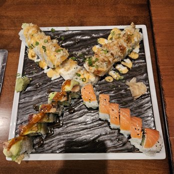 I'M Korean BBQ & Sushi - Sushi rolls: Alaska, Mizzou, OMG, and Spicy Tuna Tiger - Sushi Bars Near Me - Columbia, Missouri