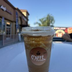 Portobello Pizza - Cookie butter latte