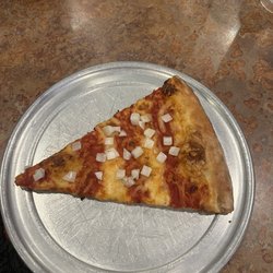 Grotto Pizza - Milford - My pizza was supposed to have the onions cooked in and was literally falling off the pizza
