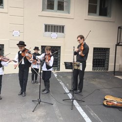 Outdoor teens entertaining.