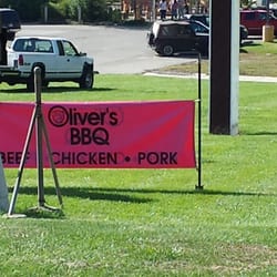 Oliver's Bbq - Street Sign