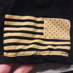 Micky's Dry Cleaners - Stitched across the bottom stripe!