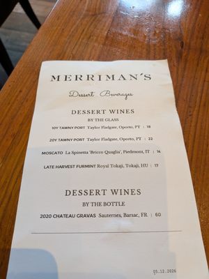 Menu photo 2 Merriman's Honolulu Honolulu, HI Menu photo 2 Merriman's Honolulu Honolulu, HI