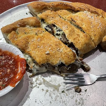 Bronx Pizza And Pints - Calzone - sausage/black olive. - Pizza Near Me - Wichita, Kansas