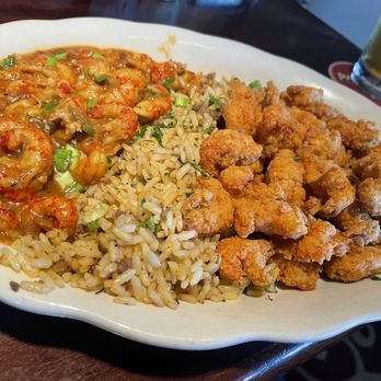 Pappadeaux Seafood Kitchen - Fried Crawfish and Crawfish Étouffée with Dirty Rice - Seafood Near Me - Albuquerque, New Mexico Pappadeaux Seafood Kitchen - Fried Crawfish and Crawfish Étouffée with Dirty Rice - Seafood Near Me - Albuquerque, New Mexico