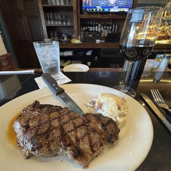 The Library Restaurant & Pub - 12 oz. New York Strip - Steakhouses Near Me - Indianapolis, Indiana The Library Restaurant & Pub - 12 oz. New York Strip - Steakhouses Near Me - Indianapolis, Indiana