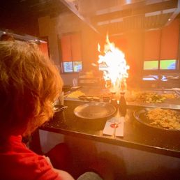 hibachi is fire ! House Onion Soup Soba Noodles Shrimp Flamb- hibachi is fire ! House Onion Soup Soba Noodles Shrimp Flamb-