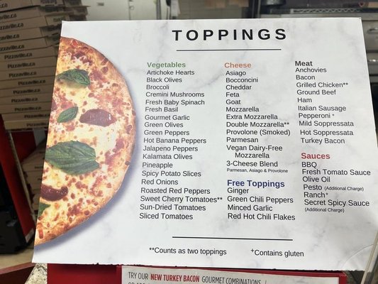 Menu photo 1 Pizzaville Mississauga, ON
