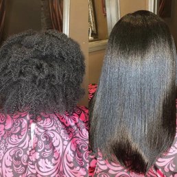 Photo by Jasmine. This was a wash and she straightened my hair.