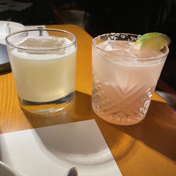 Dick and Jane's Bar Room - Tequila Drink (left) and Mezcal Margarita (right) - Bars Near Me - Brooklyn, New York Dick and Jane's Bar Room - Tequila Drink (left) and Mezcal Margarita (right) - Bars Near Me - Brooklyn, New York