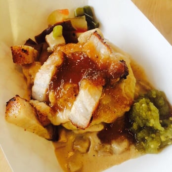Love Handle - Pork Belly Biscuits & Gravy w/ serrano apple butter + pickled fixings. - Delis Near Me - Indianapolis, Indiana