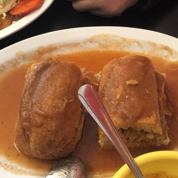 El Birotazo - Torta ahogada. This thing was so dry, even with us asking for extra salsa. I'm not sure if the bread should be that dry! - Tacos Near Me - Las Vegas, Nevada