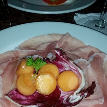 Bugatti Bistro - Prosciutto and cantaloupe - Italian Near Me - Coral Gables, Florida Bugatti Bistro - Prosciutto and cantaloupe - Italian Near Me - Coral Gables, Florida