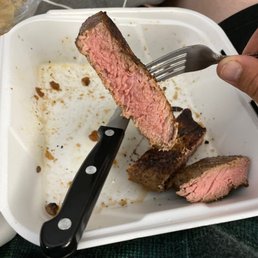 I ordered medium rare Steak it is almost well done tough to eat. I don't know if I want to go back here, dry and way over done. Steak