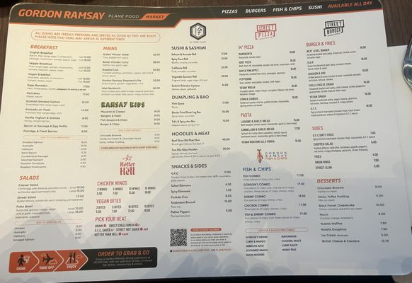 Menu photo 1 Gordon Ramsay Plane Food Hounslow, XGL Menu photo 1 Gordon Ramsay Plane Food Hounslow, XGL