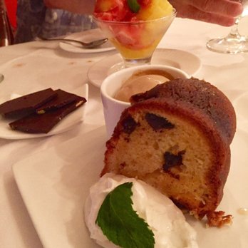 Kendrick's - Rum cake, sorbet, pistachio chocolate bark - French Near Me - Christiansted, Virgin Islands