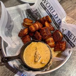 Pretzels with Short Rib Cheese