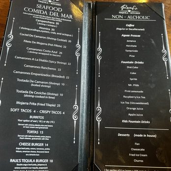 Raul's Tequila & Kitchen - Menu - Mexican Near Me - Victorville, California Raul's Tequila & Kitchen - Menu - Mexican Near Me - Victorville, California
