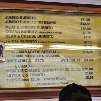 Taco Lita - Menu Prices 1/25/2025 - WOW! - Fast Food Near Me - Arcadia, California