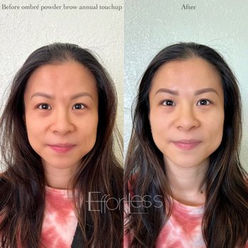 Effortless PMU - Annual touchup of powder brow by Judy - Permanent Makeup Near Me - Alhambra, California