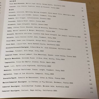 State Bird Provisions - Drink menu - Tapas/Small Plates Near Me - San Francisco, California