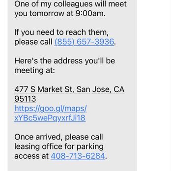 The Taft Apartments - Text confirmation from the day before my tour. - Apartments Near Me - San Jose, California The Taft Apartments - Text confirmation from the day before my tour. - Apartments Near Me - San Jose, California