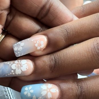 Nail Pro - Here's how they "repaired" her nail. Totally different color, shape, size and design. - Nail Salons Near Me - Norfolk, Virginia Nail Pro - Here's how they "repaired" her nail. Totally different color, shape, size and design. - Nail Salons Near Me - Norfolk, Virginia