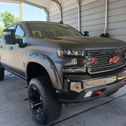 The beauty of this Black Widow Silverado after all profesionally cleaned up!