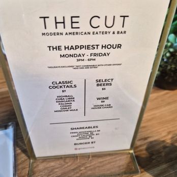 The Cut - Happiest hour menu - Cocktail Bars Near Me - Rancho Cucamonga, California