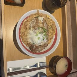 Tonkatsu don pork cutlet