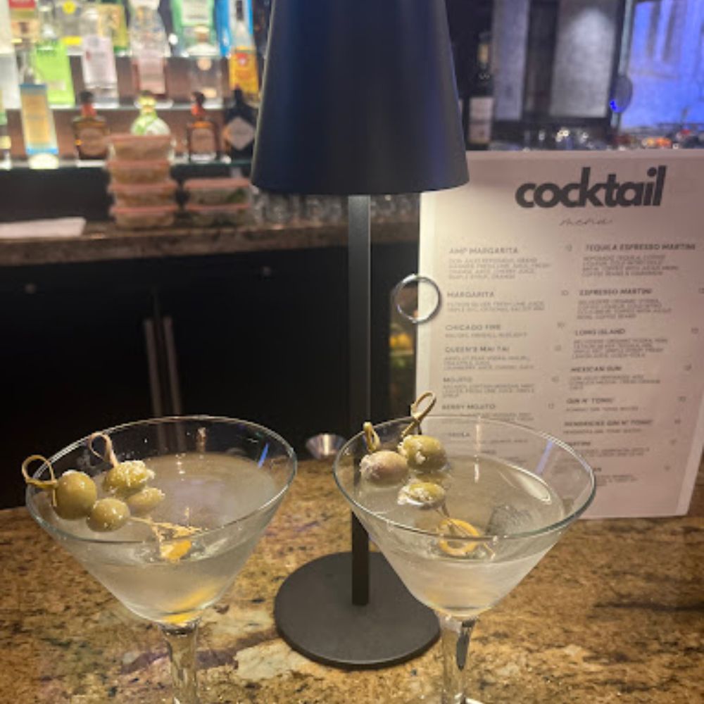 Blue cheese martinis courtesy of Lois
