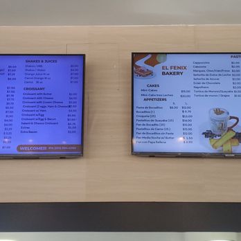 El Fenix Bakery - Menu - Bakeries Near Me - North Bergen, New Jersey