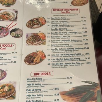 Pho Saigon - Nov '23 - Menu: Fried Rice, Broken Rice Plates & Sides - Vietnamese Near Me - Port Hueneme, California Pho Saigon - Nov '23 - Menu: Fried Rice, Broken Rice Plates & Sides - Vietnamese Near Me - Port Hueneme, California