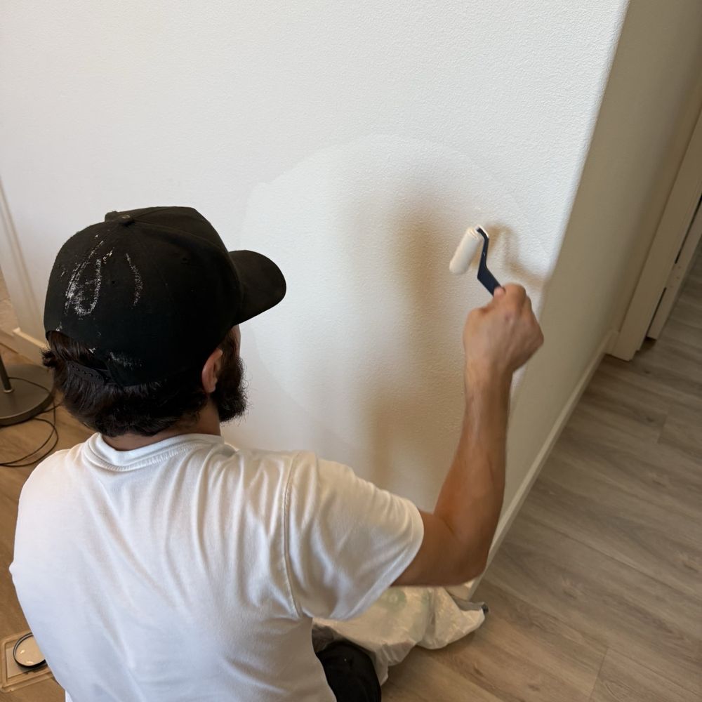 Handyman Daddy - He matched the paint by taking a small paint chip from the wall and going to Home Depot nearby to scan into the computer for the match. - Painters Near Me Handyman Daddy - He matched the paint by taking a small paint chip from the wall and going to Home Depot nearby to scan into the computer for the match. - Painters Near Me