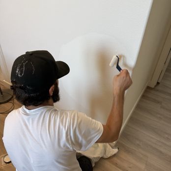 Handyman Daddy - He matched the paint by taking a small paint chip from the wall and going to Home Depot nearby to scan into the computer for the match. - Painters Near Me