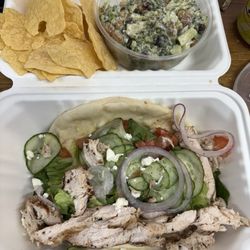 Bodega - Grilled chicken pita. With broccoli salad. Excellent!
