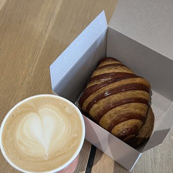Maison Nico - My order today : Cafe Latte, Chestnut Croissant and Chocolate Cookie - Bakeries Near Me - San Francisco, California