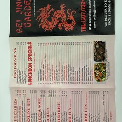 Beijing Garden - Menu