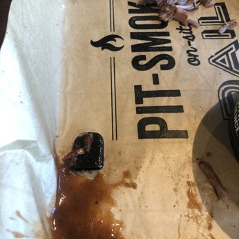 Dickey's Barbecue Pit - Plastic in either the meat or the sauce. Either way, the employees didn't care or even apologize. - Barbeque Near Me - Queen Creek, Arizona Dickey's Barbecue Pit - Plastic in either the meat or the sauce. Either way, the employees didn't care or even apologize. - Barbeque Near Me - Queen Creek, Arizona