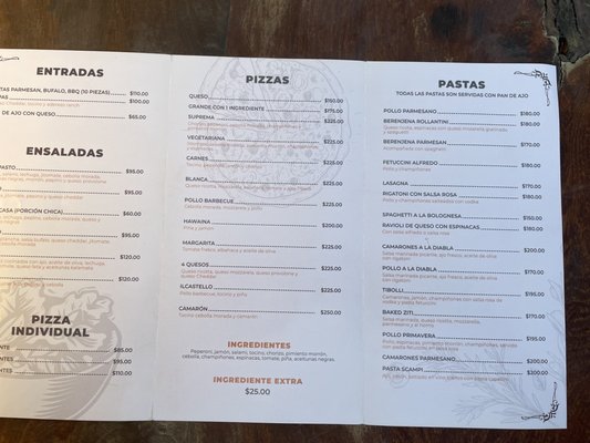 Menu photo 2 Il Castello San Miguel de Allende, GUA