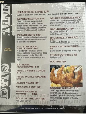 Menu photo 3 The Dugout Grill Belleville, ON Menu photo 3 The Dugout Grill Belleville, ON