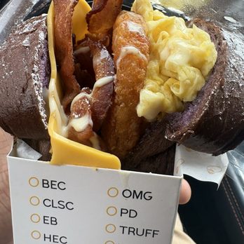 Egg Drip - Ube'-Bee with extra bacon - Pop-Up Restaurants Near Me - Nashville, Tennessee Egg Drip - Ube'-Bee with extra bacon - Pop-Up Restaurants Near Me - Nashville, Tennessee