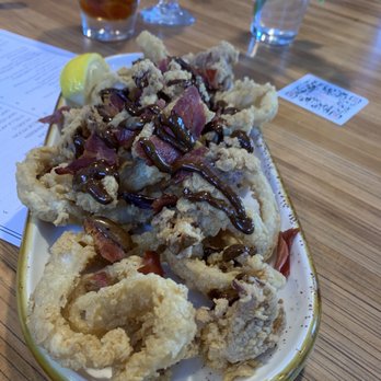 Powerhouse Eatery - Fried Calamari with black garlic aioli - Bars Near Me - White Haven, Pennsylvania Powerhouse Eatery - Fried Calamari with black garlic aioli - Bars Near Me - White Haven, Pennsylvania